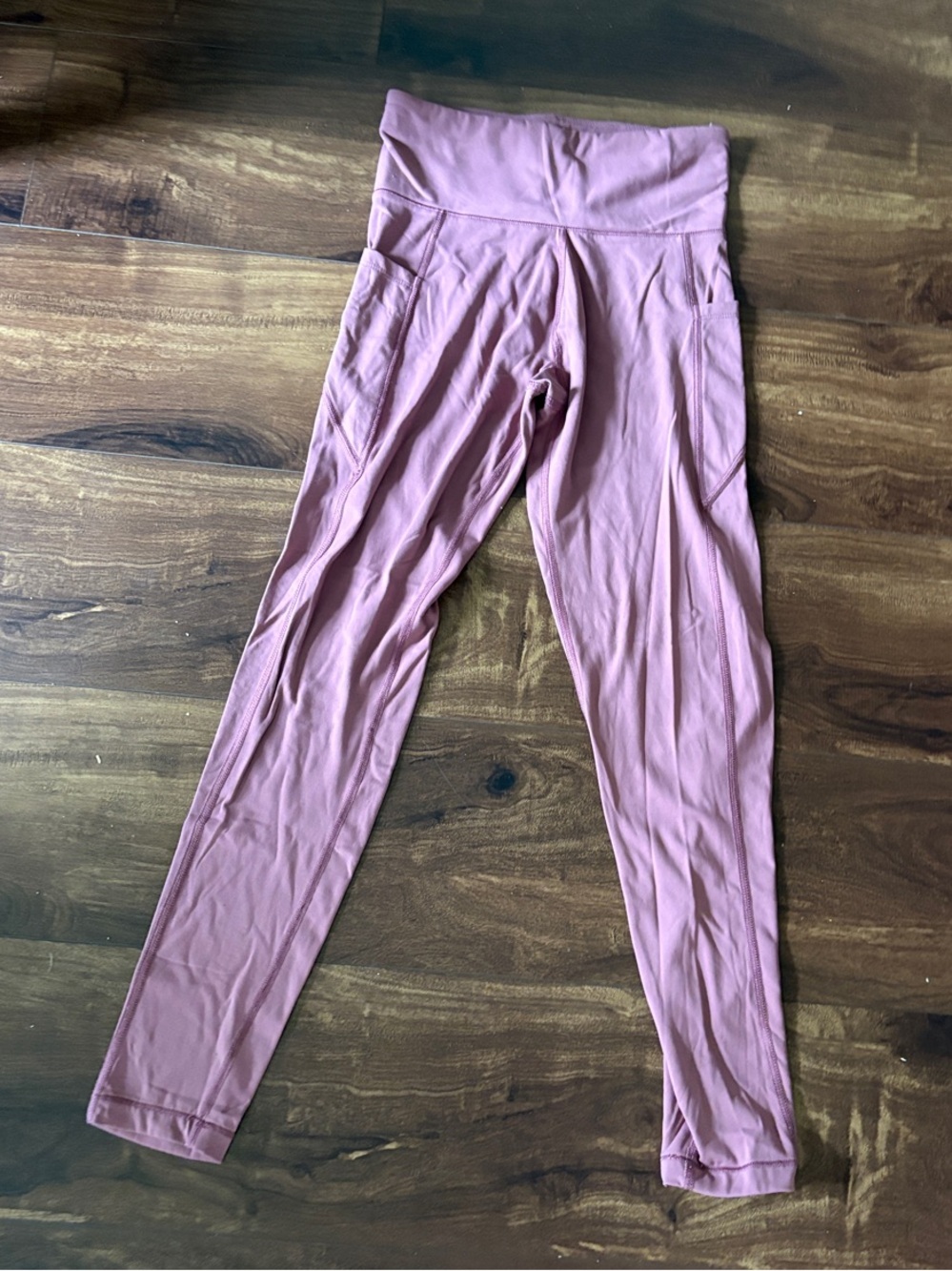 Aeropostale Mauve Pink High-Waist Leggings with Side Pockets